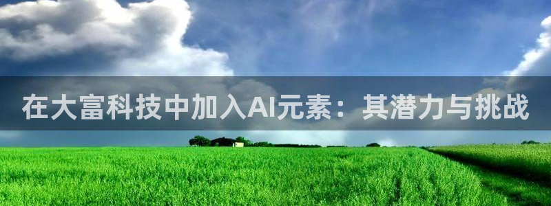 在大富科技中加入AI元素：其潜力与挑战